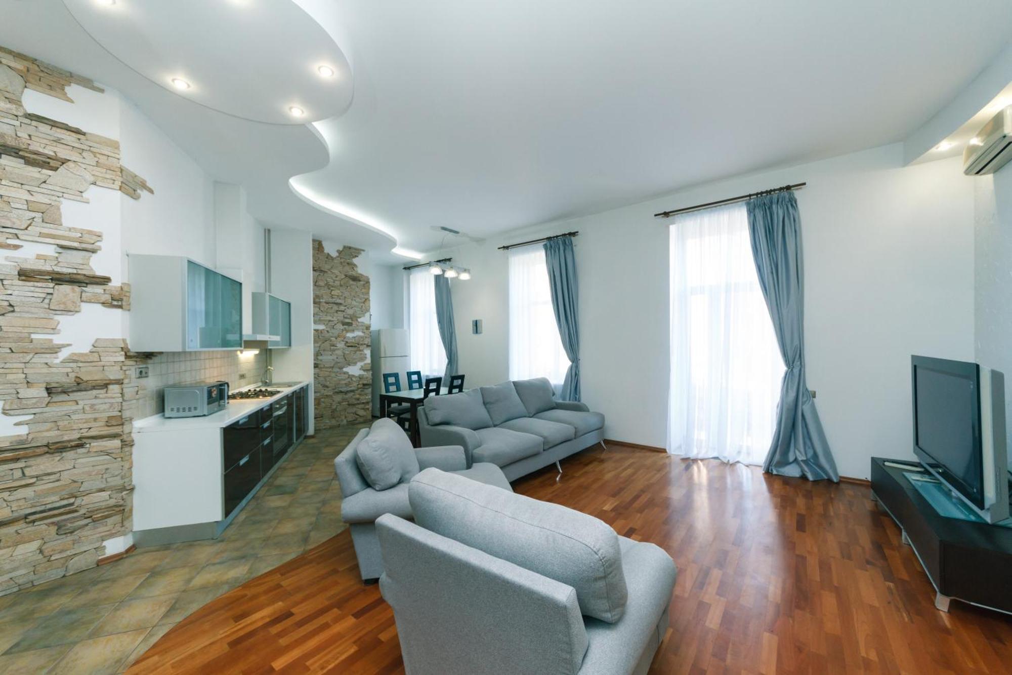 Apartamento Lux Near Maidan, Khreschutyk 3Br Kiev Exterior foto